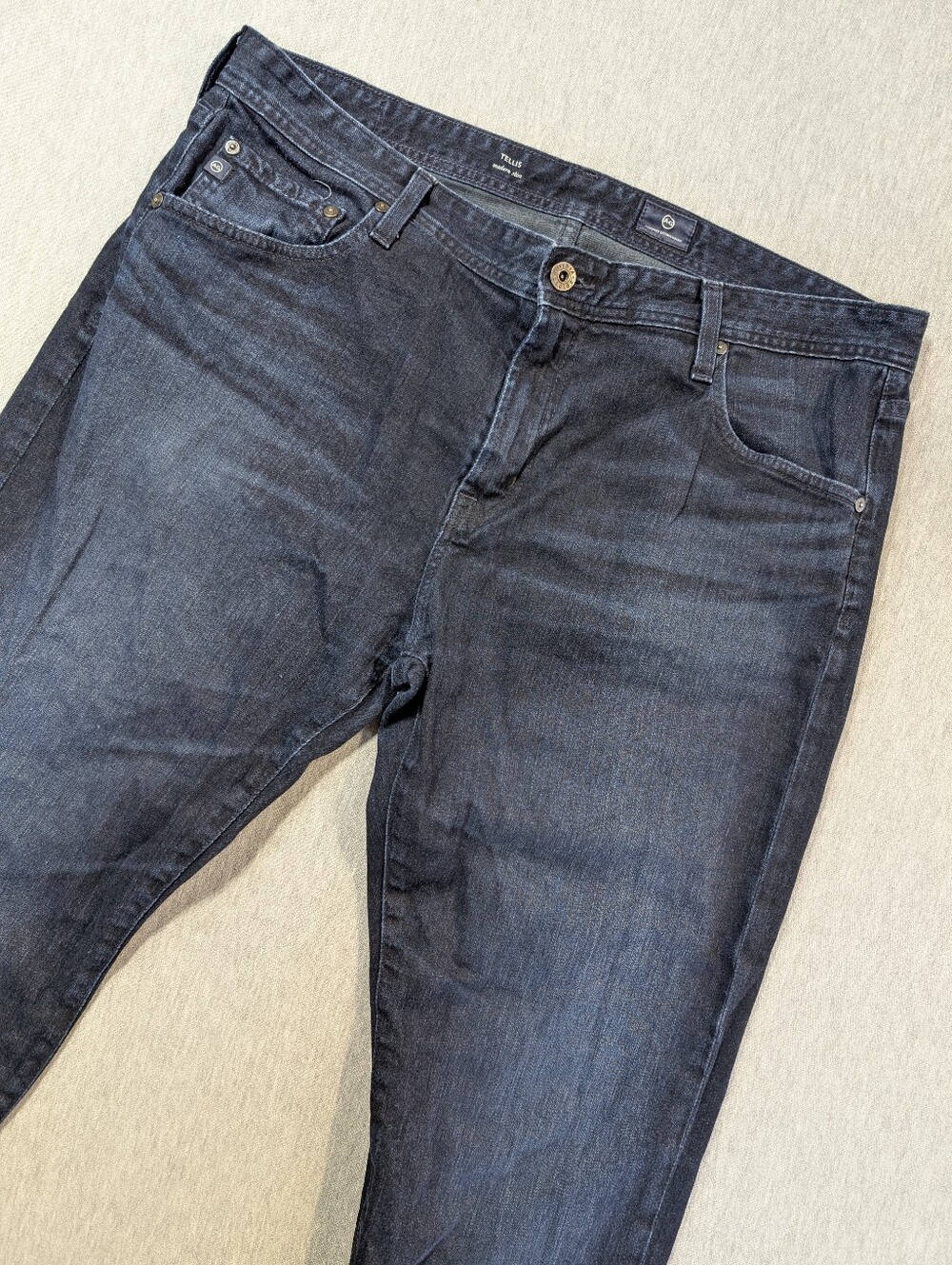 AG Adriano Goldschmied Tellis Modern Slim Jeans Men's 38 X 34 Dark Blue
